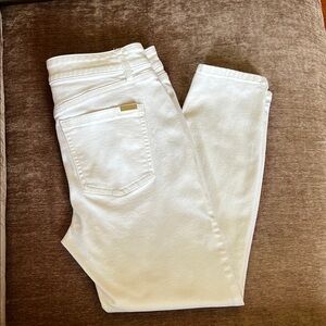 White House Black Market White Ankle Cropped Jeans  EUC  Size 6